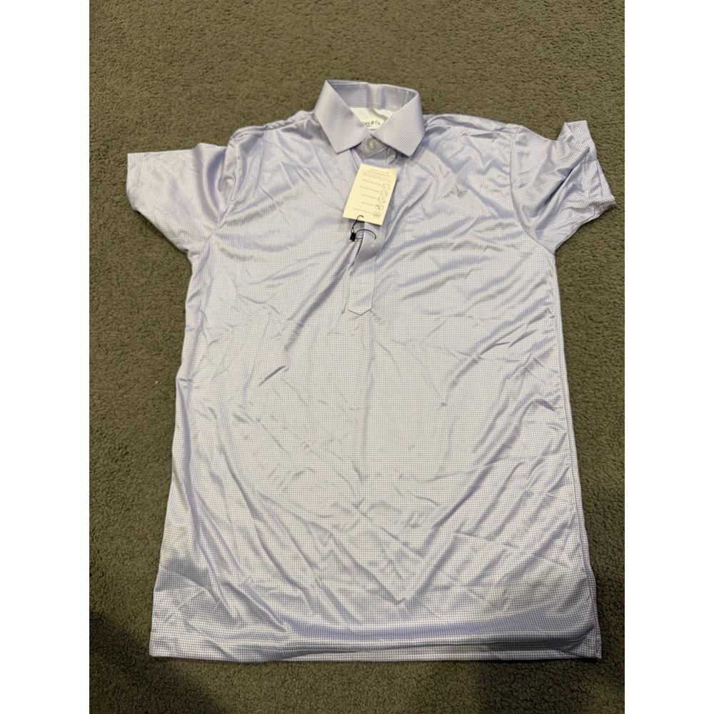 Collars And Co Men's Polo Dress Collar Pink Short Sleeve‎ Men's Size Small NWT